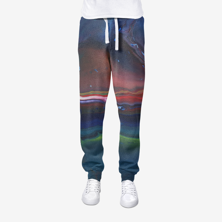 Northern Light All-Over Print men's joggers sweatpants