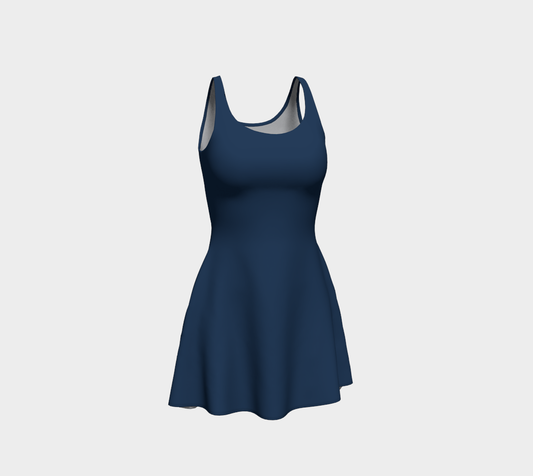 In the Navy Flare Dress