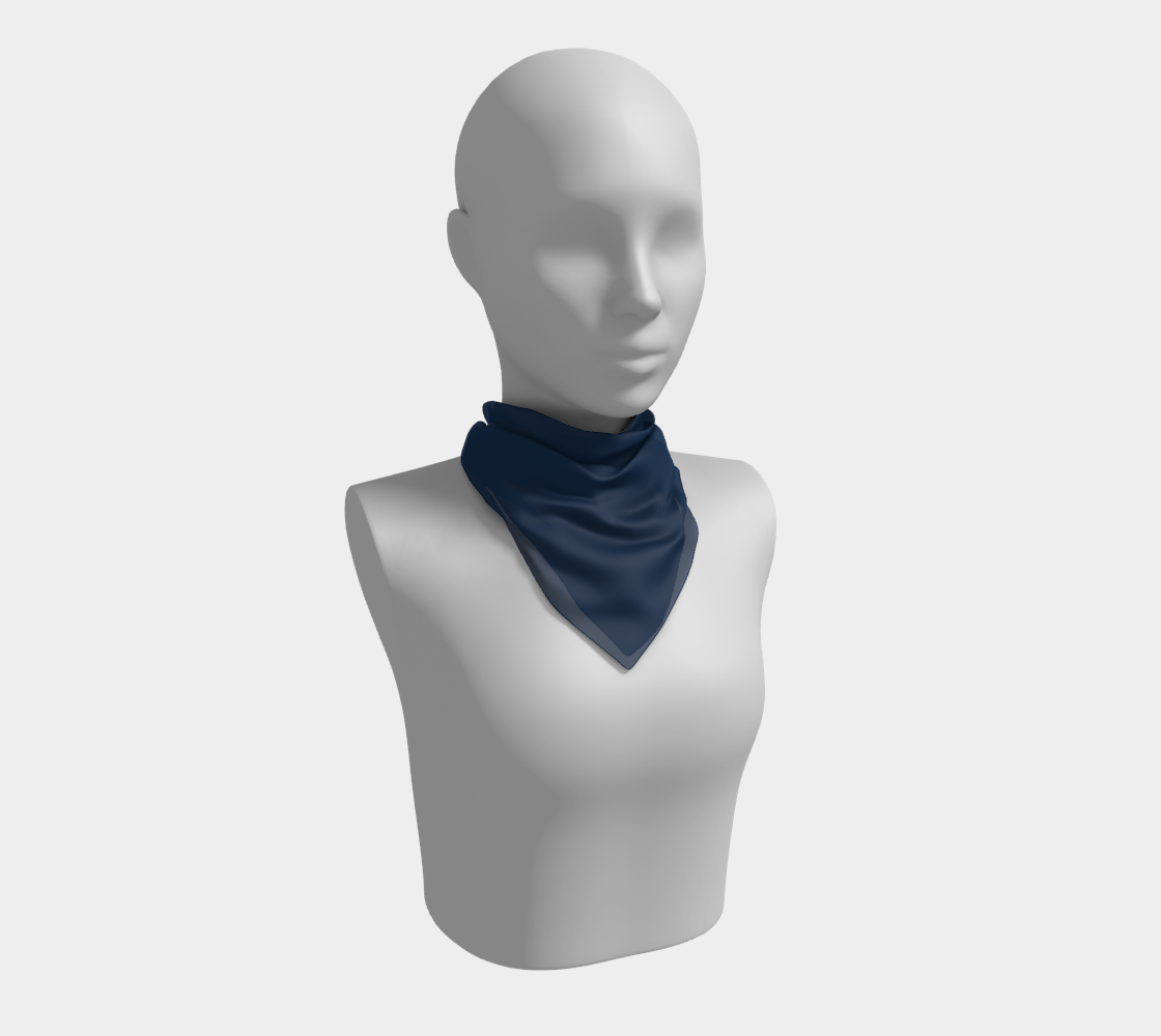 In the Navy Square Scarf