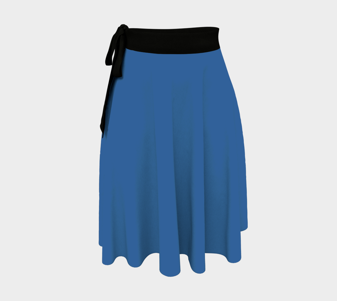 Blue Water Wrap Skirt