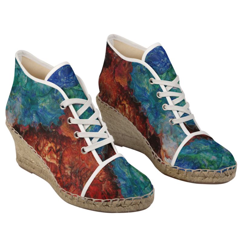 Aura Splash Wedge Espadrille