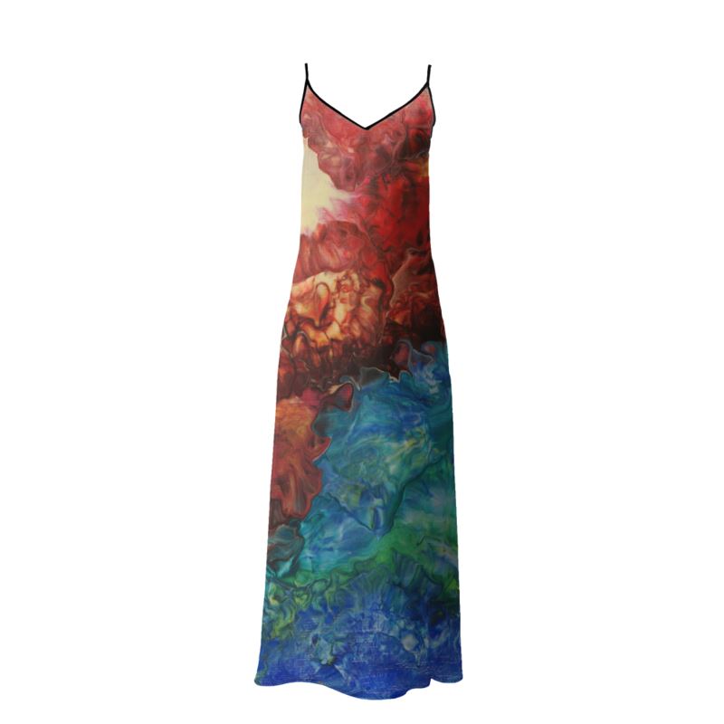 Aura Splash Slip Dress