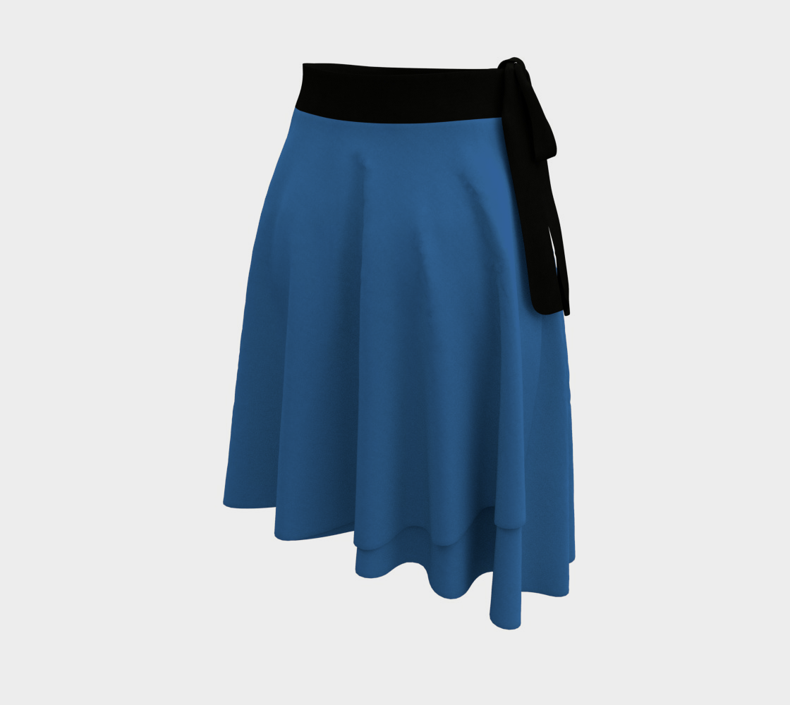 Blue Water Wrap Skirt