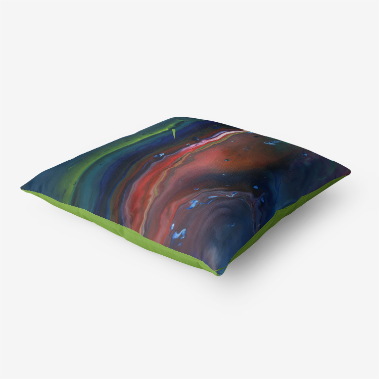 Northern Light Green Home Goods Premium Hypoallergenic Throw Pillow