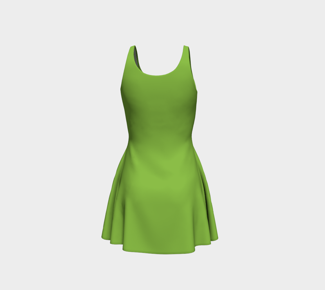 Green Grass Flare Dress