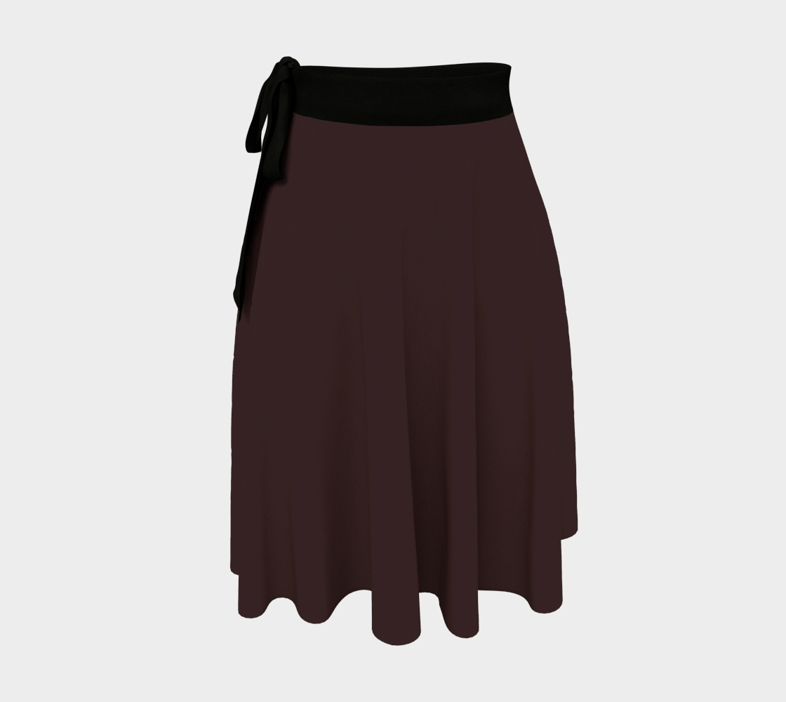 Chocolate Brown Wrap Skirt