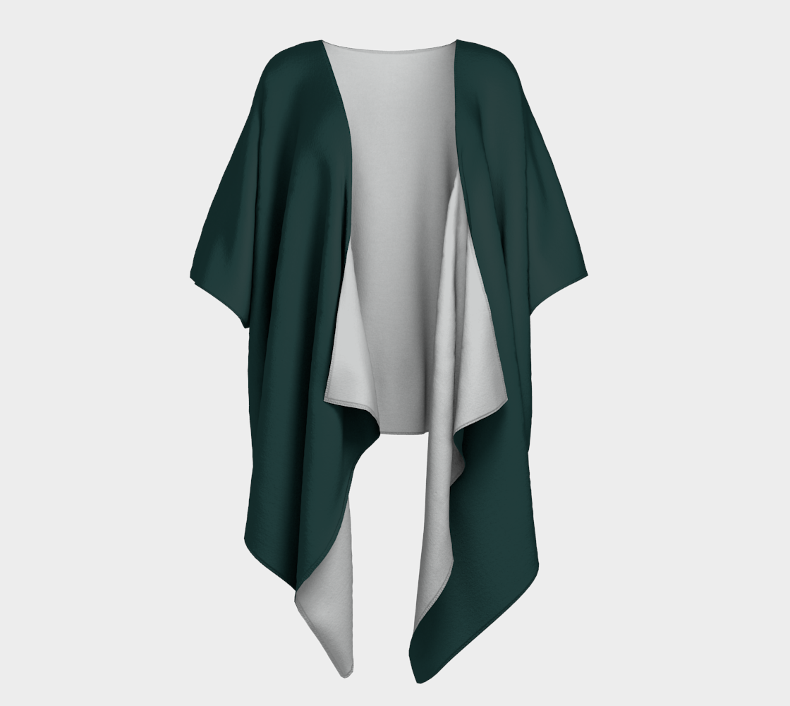 Sea Green Draped Kimono