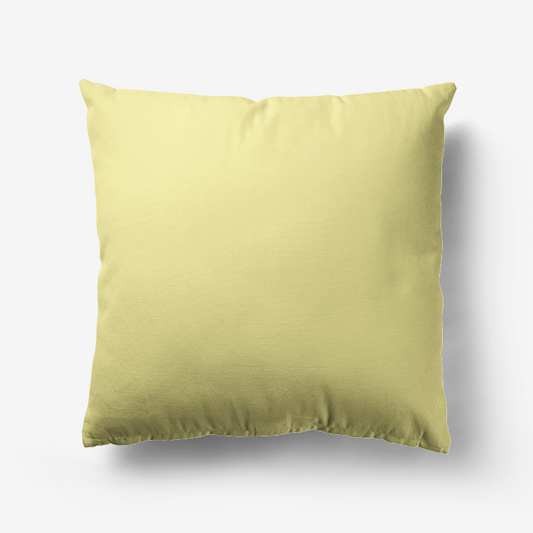 Butter Yellow Hypoallergenic Throw Pillow