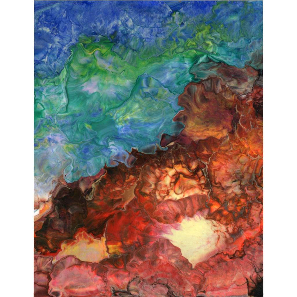 Aura Splash Fire vs Water Microfiber Duvet Cover