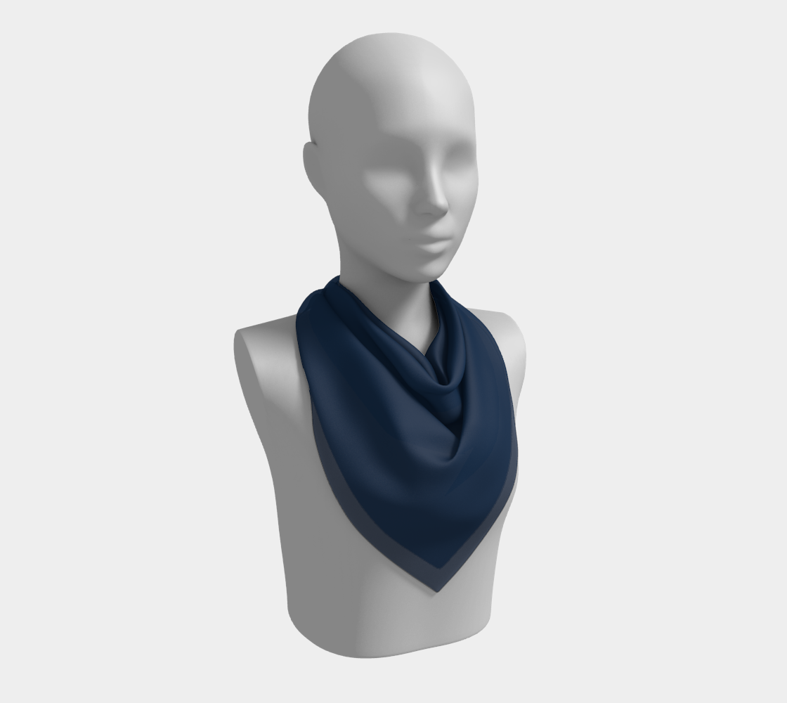 In the Navy Square Scarf