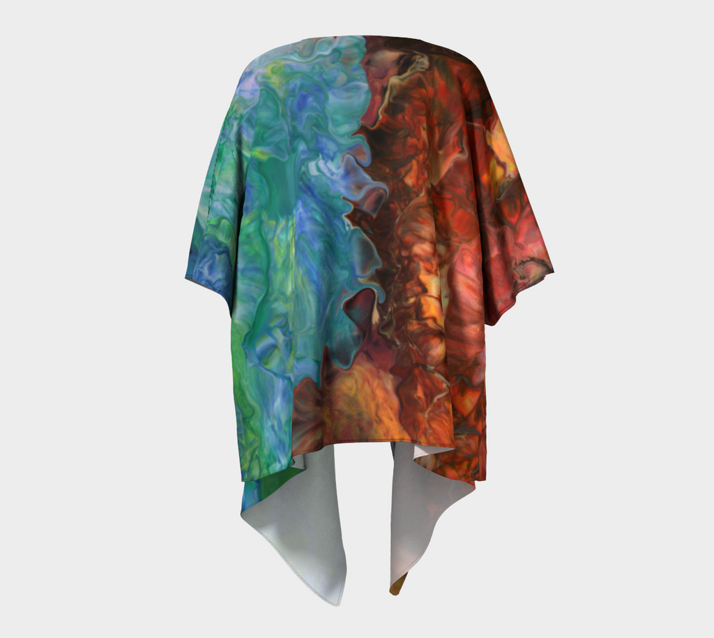 Aura Splash Draped Kimono