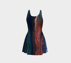 Northern Light Horizontal Stripe Flare Dress