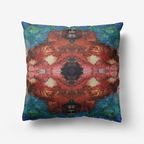 Aura Splish-Splash Brown Home Goods Premium Hypoallergenic Throw Pillow