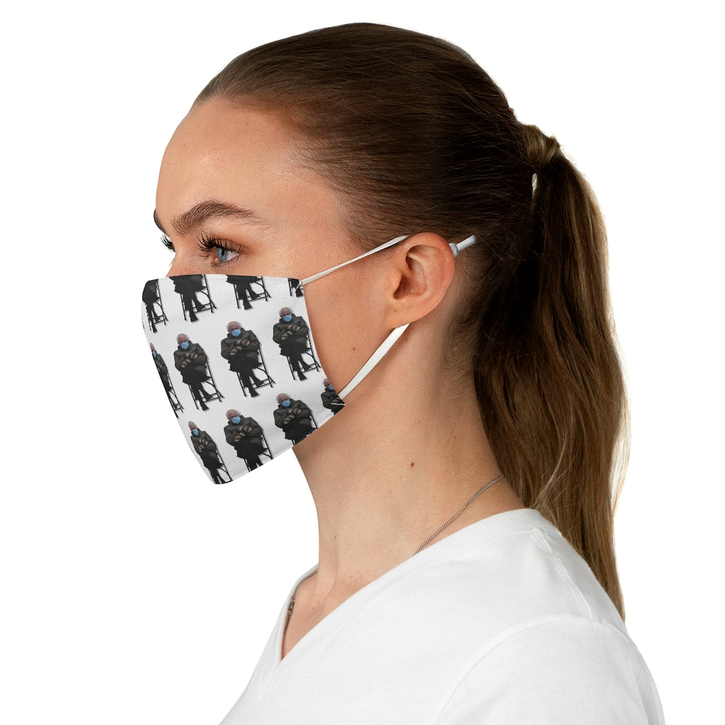 White Multi-Bernie Fabric Face Mask