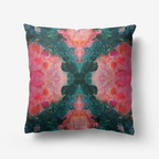 Feel the Borboleta Hibiscus Pink Home Goods Premium Hypoallergenic Throw Pillow