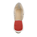 Cherry Red Ladies Wedge Espadrilles