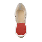 Cherry Red Ladies Wedge Espadrilles
