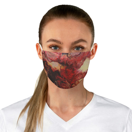 Aura Splash Fire Fabric Face Mask