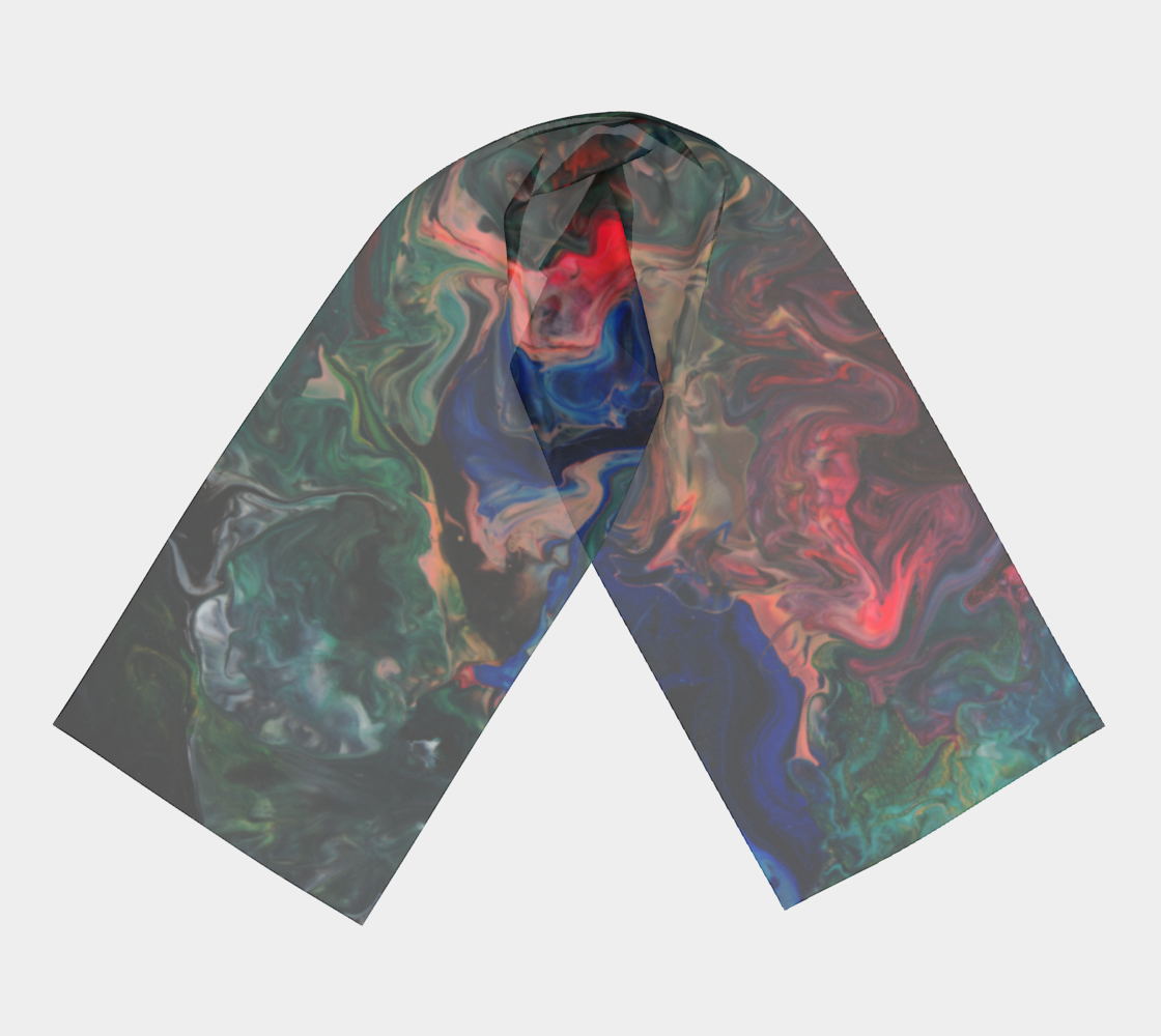 Flat Earth Long Scarf