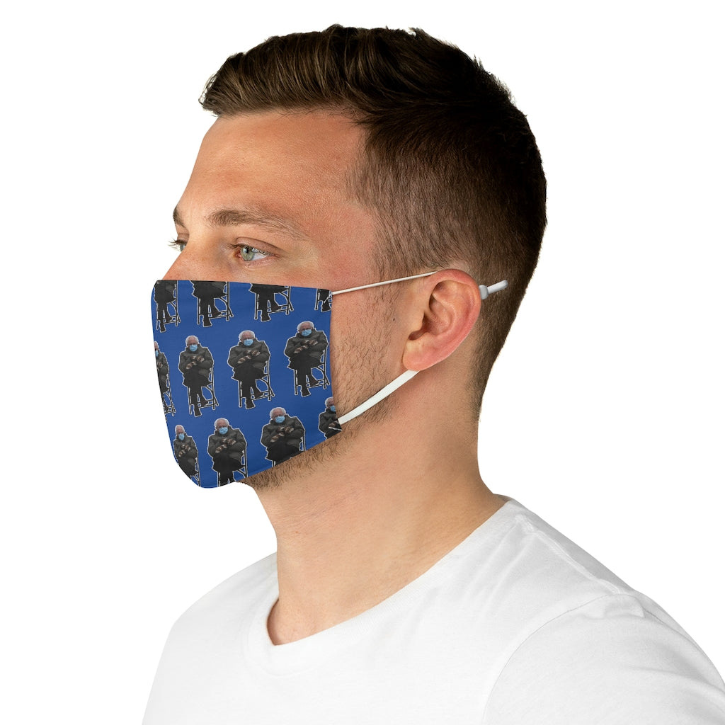 Blue Multi-Bernie Fabric Face Mask