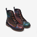 Vegan Leather Combat Boot in Northern Light