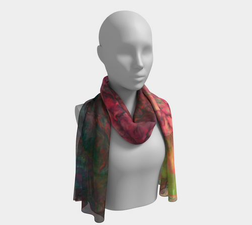 Bright Cameron Long Silk Head Scarf