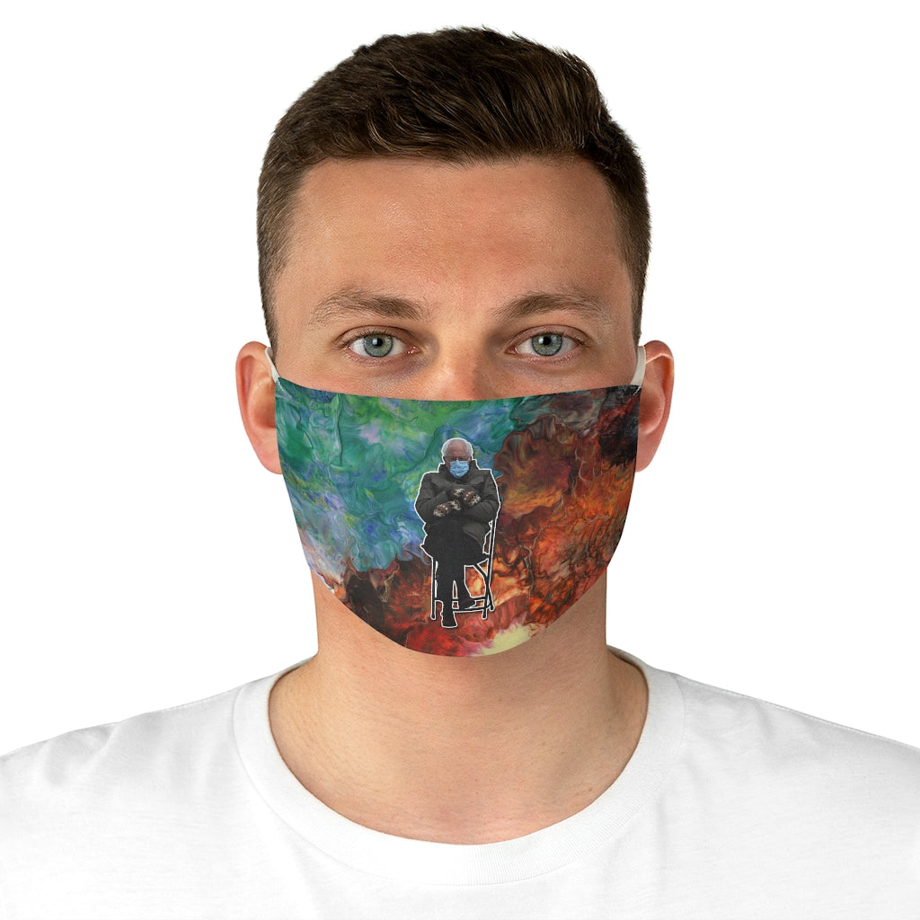 Bernie on Aura Splash Fabric Face Mask