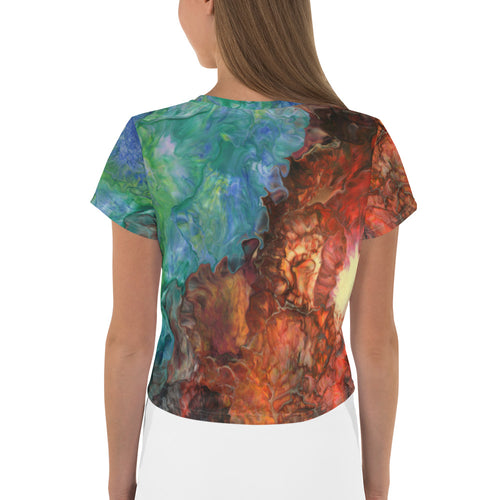 Aura Splash Crop Tee