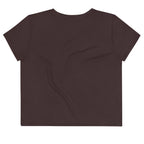Chocolate Brown Crop Tee