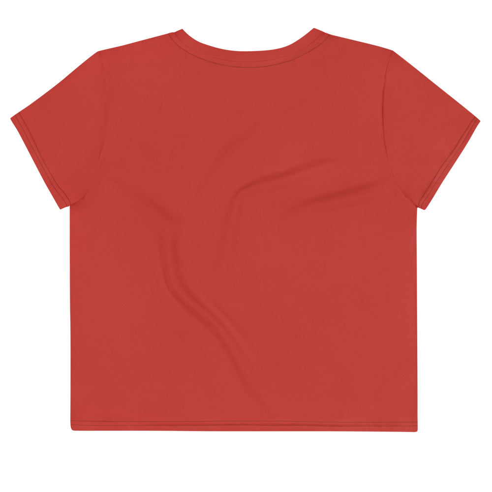 Cherry Red Crop Tee