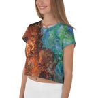 Aura Splash Crop Tee