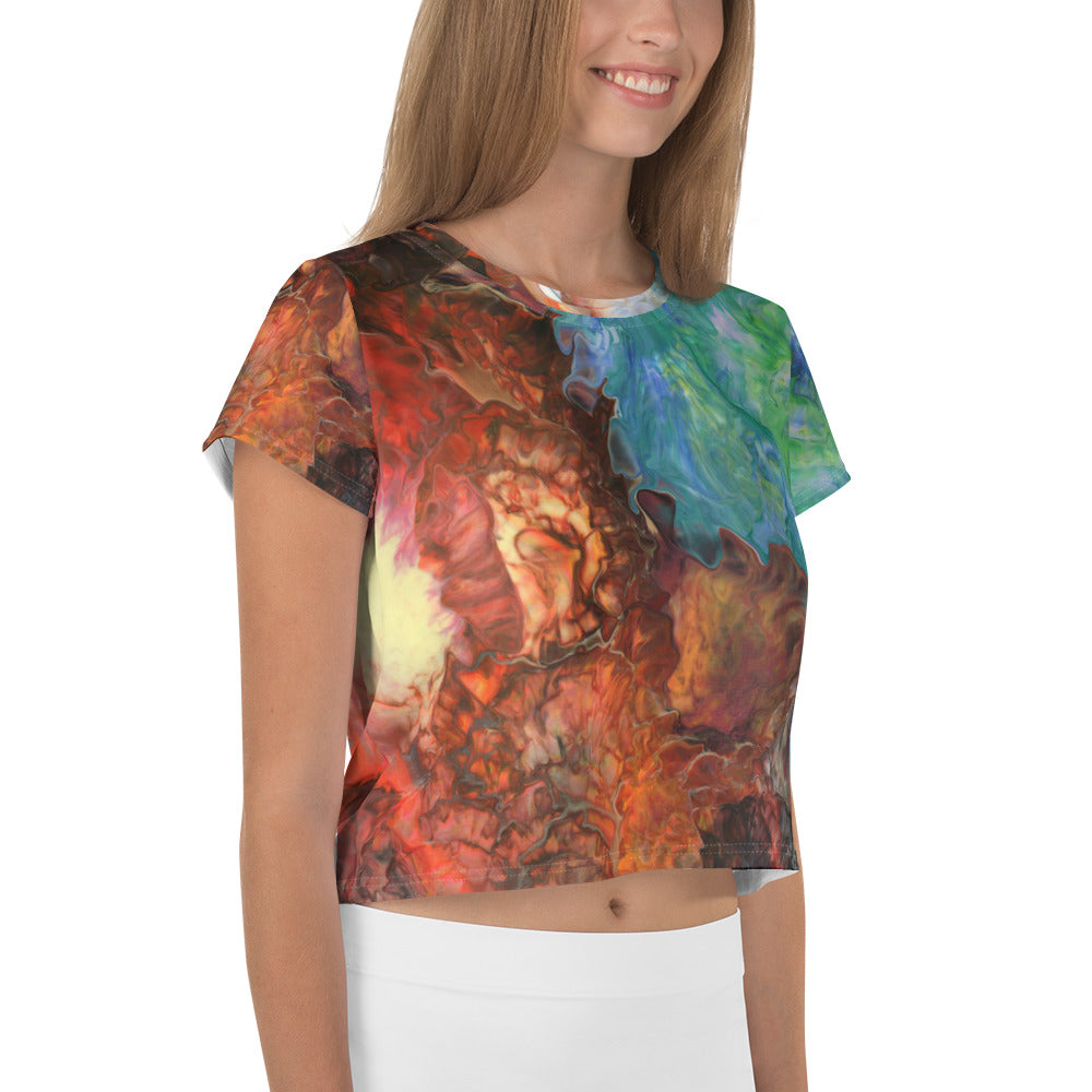 Aura Splash Crop Tee