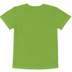 Gender Neutral Kids' Crew Neck T-Shirt in Grass Green