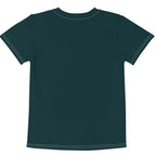 Gender Neutral Kids' Crew Neck T-Shirt in Sea Green