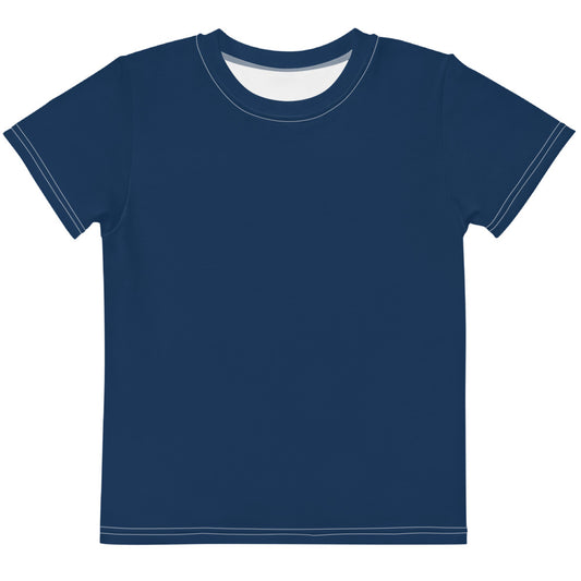 Gender Neutral Kids' Crew Neck T-Shirt in (In the) Navy