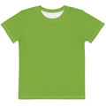 Gender Neutral Kids' Crew Neck T-Shirt in Grass Green