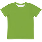 Gender Neutral Kids' Crew Neck T-Shirt in Grass Green
