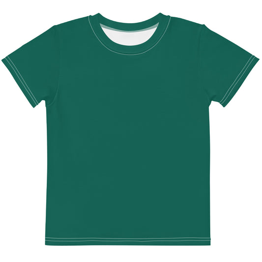 Gender Neutral Kids' Crew Neck T-Shirt in Bright Green