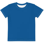 Gender Neutral Kids' Crew Neck T-Shirt in Water Blue