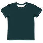 Gender Neutral Kids' Crew Neck T-Shirt in Sea Green