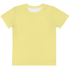 Gender Neutral Kids' Crew Neck T-Shirt in Butter Yellow