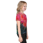 Gender Neutral Kids' Crew Neck T-Shirt in Feel the Borboleta