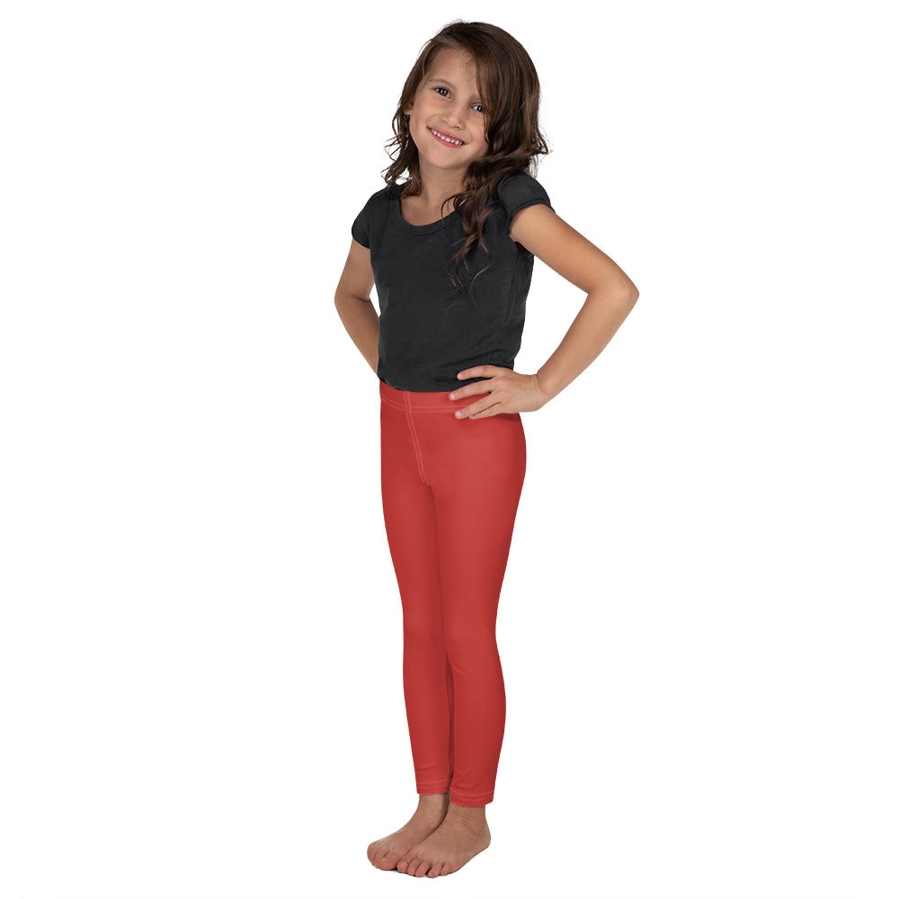 Cherry Red Kids Leggings