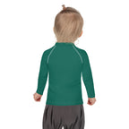 Gender Neutral Kids' Rash Guard/Swim Shirt in Bright Green