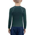 Gender Neutral Kids' Rash Guard/Swim Shirt in Sea Green