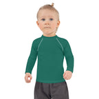 Gender Neutral Kids' Rash Guard/Swim Shirt in Bright Green