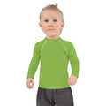 Gender Neutral Kids' Rash Guard/Swim Shirt in Green Grass