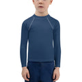 Gender Neutral Kids' Rash Guard/Swim Shirt in (In the) Navy