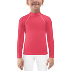 Gender Neutral Kids' Rash Guard/Swim Shirt in My Hibiscus
