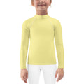 Gender Neutral Kids' Rash Guard/Swim Shirt in Butter Yellow